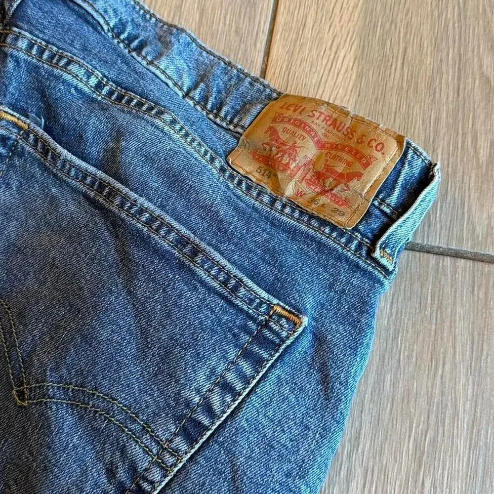 Levis 514 Denim Jeans - Size 36 x 29